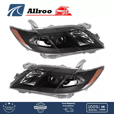 Fit For 2007-2009 Toyota Camry Headlights Headlamps Assembly Left+Right Pair • $69.29