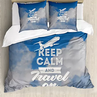 Saying Duvet Cover Keep Calm And Travel • £29.99