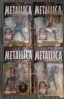 METALLICA - Harvester Of Sorrow Yellowed Complete Set (4) Figure 2001 McFarlane • $199