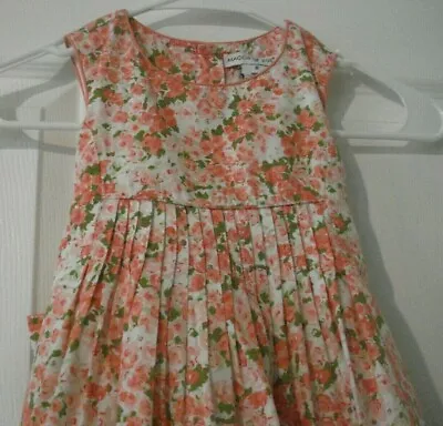 Maggie And Zoe Pink Floral Dress Pintucks Size 6 NEW • $21.99