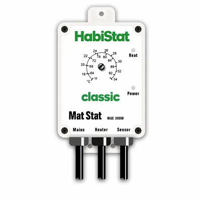 Habistat Heat Mat Stat Reptile Vivarium Thermostat 300w Snake Lizard White • £29.97