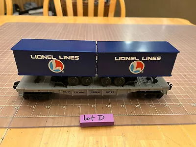 Lionel Train VERY NICE Lionel Lines 16323 Dual Piggy Back Trailer Flat Car LOT D • $24.95