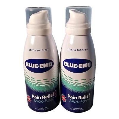 $24.95 • Buy Lot Of 2 | Blue-Emu | Pain Relief Micro-Foam | Oil | 3.5 Oz | Exp 9/23