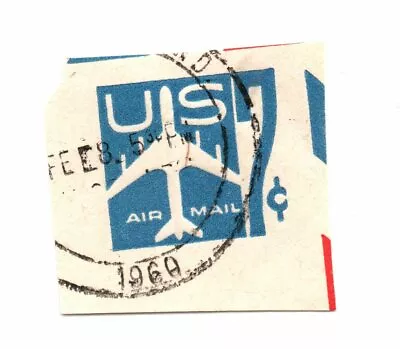 SC# UC33 7¢ Airmail Cut Square (1960) Used • $1.49