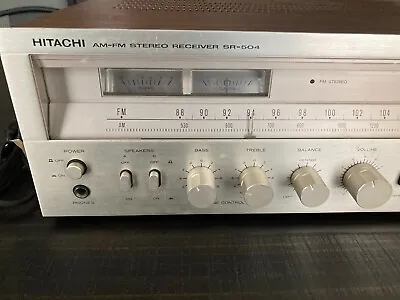 Vintage Hitachi SR-504 AM/FM Stereo Receiver (1978-80) Made In Japan • $162.71