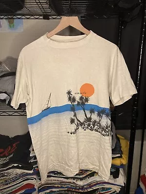 Vintage Ocean Pacific Shirt Mens Medium 80s Beach Surfing Tropical Wrap Around • $40