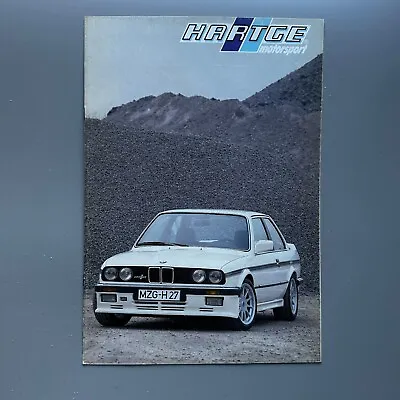 Hartge Motorsport BMW E30 Tuning Brochure Prospekt Rare H26 H27 H35 • $142.08