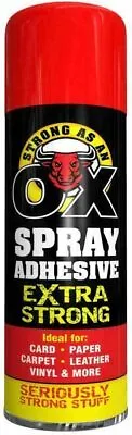 £6.50 • Buy SAAO Extra Strong Spray Adhesive Glue For Carpet Tile Craft Fabric Card 500ML