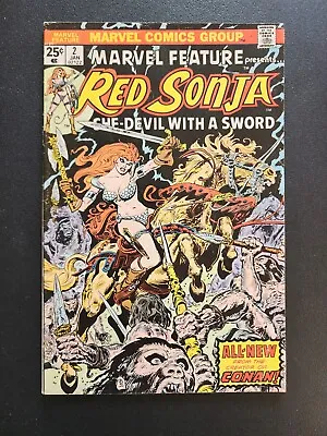 Marvel Comics Marvel Feature #2 January 1976 Red Sonja Frank Thorne Cover • $7