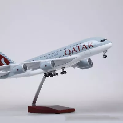 1/160 Scale Extra Large Qatar Airways Airbus A380 Aircraft Model Plane Toy • £138.99