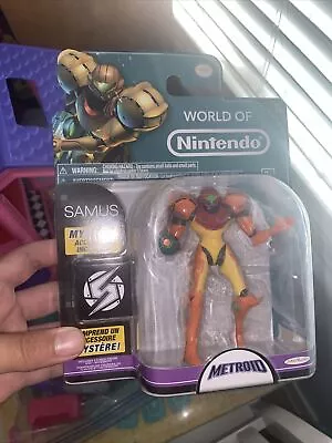 ReadDescription World Of Nintendo Series 1-2 Metroid Samus Aran 4.5 Figure Jakks • $25