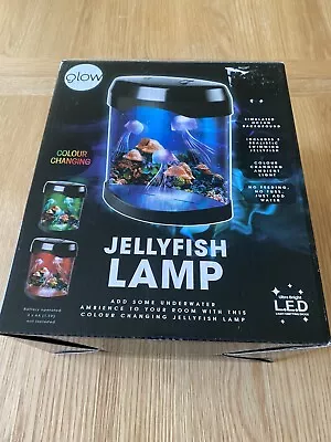 Jellyfish Lava Tank Aquarium Lamp Night Mood Light Color Changing Gift • £10
