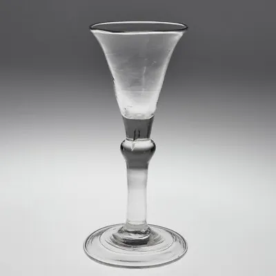 An 18th Century Balustroid Wine Glass • £250