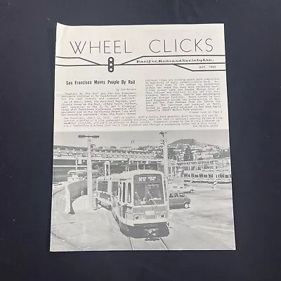 Wheel Clicks Pacific Railroad Society Monthly Newsletter Journal 1980 May • $12.99