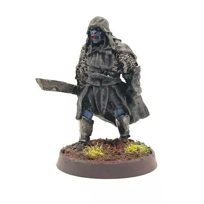 Mordor Uruk-hai 1 Painted Miniature Warrior Half-orc Rogue Middle-Earth • £30.86