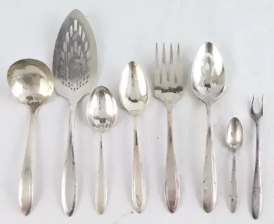 Mixed Lot Of (8) Vintage Oneida Nobility Plate Silverplate Reverie Silverware • $45