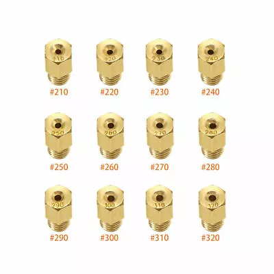 12Pcs Main Jets For Mikuni VM TM 210 230 250 270 290 300 310 320 Motorcycle • $8.39