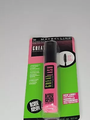 Maybelline Great Lash Washable Mascara 100 Blackest Black  0.44 Fl Oz NEW • $3.99