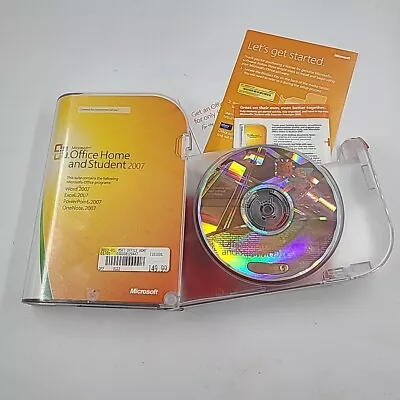 Microsoft Office Home & Student 2007 GENUINE Disc & Product Key With Case • $20.07