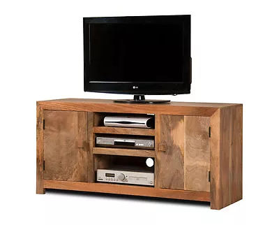 £376.19 • Buy Dakota Light Mango Media/tv Unit Drawers Cupboard Cabinet Solid Wood Furniture