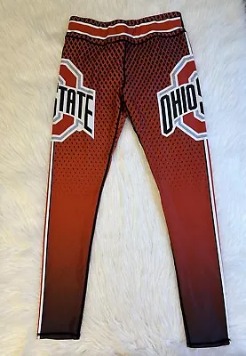 Ohio State Print Leggings Womens Size Large Red Stretchy Pants • $24