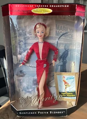 Barbie As Marilyn Monroe Gentlemen Prefer Blondes Doll 1997 Collectible 17452 • $17.99