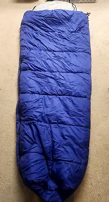 Coleman Blue Sleeping Bag With Du Pont Hollofil II 5lbs With Bag 32X82 • $28.95