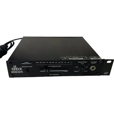 Vintage DBX Model 263X Audio Compressor De-esser U Rack Ear Dynamic Signal Proce • $166.99