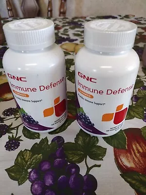 (2) GNC IMMUNE DEFENSE  Gummy 60 Ct X 2 Bottles (30 Serv) Grape BEST BY 1/31/23 • $12