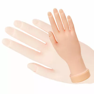Nail Art Tip Soft Plastic Training Hand Model Practice DIY Display • $10.20