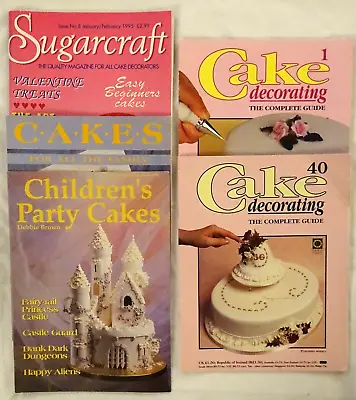 5 Cake Magazines From The 90's Incl. Sugarcraft Children's Cakes Decorating • £2