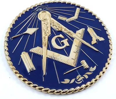 Masonic Working Tools 3.25  Metal Decal Emblem 3D Freemason MAS1 • $7.99