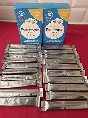 £12.50 • Buy New You Plan X 20 Tropical Pineapple Boost Drinks EXP 2025 ONLY £2.50 P&P📮