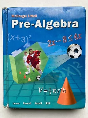 Pre-Algebra McDougal Litell • $30