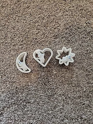 3 Pillsbury Dough Boy Vintage 90's Cookie Cutters Moon 2.5  Heart 2  Star 2  • $6.50