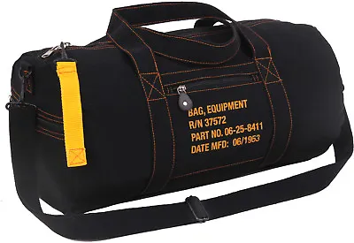 Rothco Cotton Canvas Travel Equipment Flight Carry Duffle Stamped Shoulder Bag • $27.99