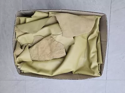 5Kg Of Premium Leather Offcuts Colour Green/Brown • $55