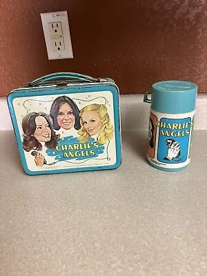 Charlies Angels Metal Lunchbox With Thermos Aladdin Vintage 1978 • $120