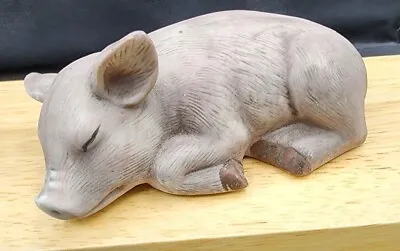 Vintage Pig Hog Figurine Brown Gray Made In Taiwan By Fei • $7