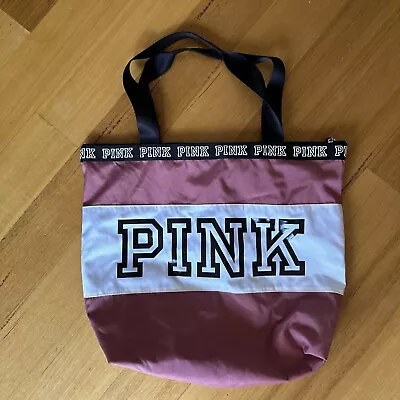 Victoria’s Secret Pink Tote / Overnight Bag Lightweight With Zip Like New • $8