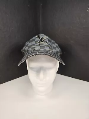 Louis Vuitton Black/Gray Patchwork Men’s Hat Baseball Cap • $65