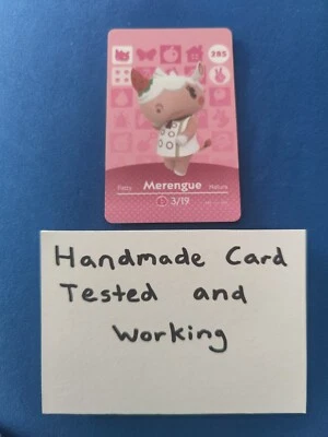 $5.99 • Buy Animal Crossing Merengue Rhino Handmade Working Amiibo Card