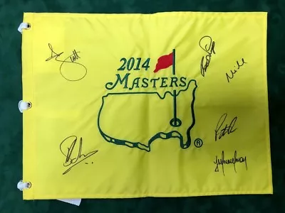 £699.99 • Buy 2014 Masters Golf Flag Signed Autograph 6 Winners AFTAL COA REED, WEIR, SCOTT