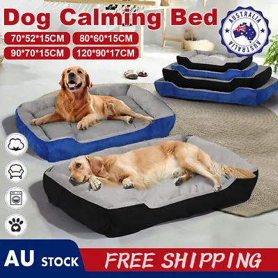 $22.99 • Buy Pet Bed Dog Cat Calming Bed Sleeping Comfy Cave Washable Mat Extra Large AU