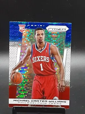 2013-14 Panini Prizm Red White & Blue Pulsar Michael Carter-Williams Rookie RC • $2.99