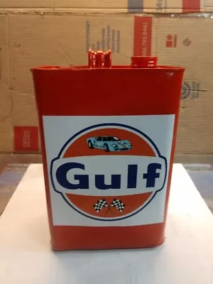 Vintage  Motor Oil Gas 1 Gallon Can Empty Used Collectable Garage Art Recreation • $50