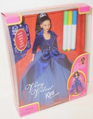 VERY VELVET KIRA~Barbie Friend~Gorgeous Blue Gown~1998 Mattel #20531~NEW • $9.99