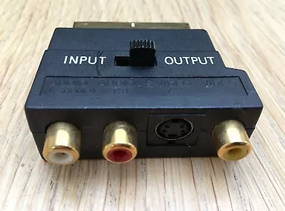 £0.99 • Buy SCART CONVERTER To 3 RCA Composite Phono & S-Video Adaptor With IN-OUT Switch