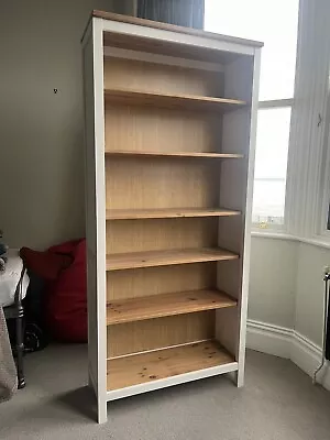 IKEA HEMNES Bookcase White Stain/light Brown 90x197 Cm • £80