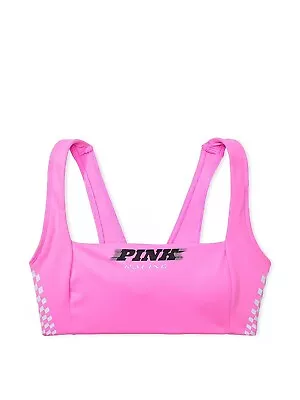 Victoria's Secret Pink Ultimate Sport Squareneck Bra Color Pink Racing NWT • $34.99